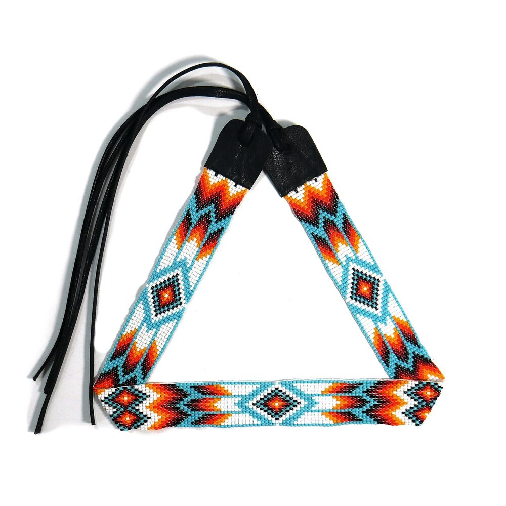4516 Beaded Hat Band Native American Style Southwestern Cowboy Rode
